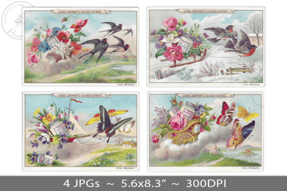 Download Vintage Advert Card Illustration - Advert Collection